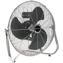 PRO-SOURCE - 18" Blade, 1/4 hp, 5,686 Max CFM, Floor Fan - 3 Speed - Exact Tool & Supply