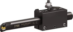 Dorian Tool - Series CXA, #QITPN-41-DUAL Boring Bar Tool Post Holder - 350 to 430mm Lathe Swing, 2-1/4" OAH x 3-3/4" OAL, 5/8" Centerline Height - Exact Tool & Supply