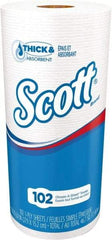 Scott - Perforated Roll of 1 Ply White Paper Towels - 11" Wide, 53' Roll Length - Exact Tool & Supply