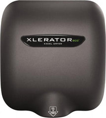 Excel Dryer - 530 Watt Graphite Finish Electric Hand Dryer - 110/120 Volts, 4.5 Amps, 11-3/4" Wide x 12-11/16" High x 6-11/16" Deep - Exact Tool & Supply