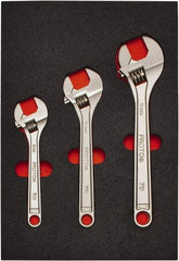 Proto - 3 Piece, 8" to 12", Spline Combination Wrench Set - Inch Measurement Standard, Satin Finish, Comes in Roll Pouch - Exact Tool & Supply