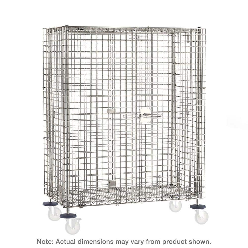 Metro - Security & Work/Utility Trucks; Type: Security Unit ; Load Capacity (Lb.): 0.000 ; Length (Inch): 65 ; Width (Inch): 33-1/2 ; Height (Inch): 62 ; Number of Shelves: 2 - Exact Tool & Supply