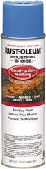 Rust-Oleum - 17 fl oz Blue Paint & Primer - 400' Coverage at 1" Wide, Solvent Base Formula, >500 gL VOC - Exact Tool & Supply
