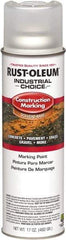 Rust-Oleum - 17 fl oz Clear Paint & Primer - 400' Coverage at 1" Wide, Solvent Base Formula, >500 gL VOC - Exact Tool & Supply