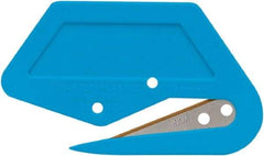 Martor USA - Recessed/Hook Blade Safety Utility Knife - Blue Polycarbonate Handle, 1 Blade Included - Exact Tool & Supply