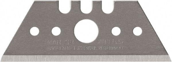 Martor USA - 100 Piece, Carbon Steel, Utility Knife Blade - 2.09" Long - Exact Tool & Supply