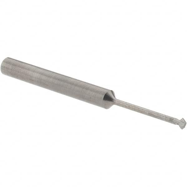 Accupro - 5/64° 5/64" Cut Diam, 0.039" Cut Width, 1/8" Shank, Solid Carbide Double-Angle Cutter - Exact Tool & Supply
