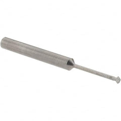 Accupro - 5/64° 5/64" Cut Diam, 0.039" Cut Width, 1/8" Shank, Solid Carbide Double-Angle Cutter - Exact Tool & Supply