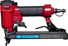 Arrow - 3/8" Crown, 16 Gauge, 100 Staple Capacity Power Stapler - 3/8" Inlet, 120 psi Air Pressure, Includes 2 Hex Wrenches - Exact Tool & Supply