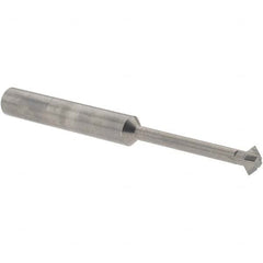 Accupro - ° 6mm Cut Diam, 0.118" Cut Width, 1/4" Shank, Solid Carbide Double-Angle Cutter - Exact Tool & Supply