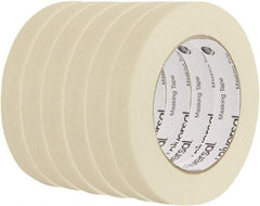 UNIVERSAL - 18mm Wide x 54.8 m Long Beige Crepe Paper Masking Tape - Series 6697, 5 mil Thick, 19 In/Lb Tensile Strength - Exact Tool & Supply