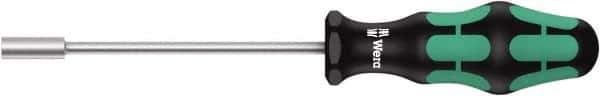 Wera - 8mm Solid Shaft Nutdriver - Cushion Grip Handle, 223mm OAL - Exact Tool & Supply
