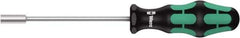Wera - 8mm Solid Shaft Nutdriver - Cushion Grip Handle, 223mm OAL - Exact Tool & Supply