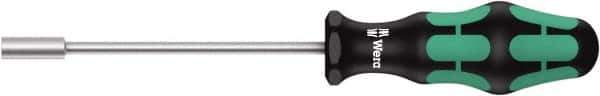 Wera - 7mm Solid Shaft Nutdriver - Cushion Grip Handle, 223mm OAL - Exact Tool & Supply