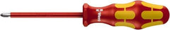 Wera - PZ.3 Point, 150mm Blade Length Posidrive Screwdriver - 162mm OAL - Exact Tool & Supply