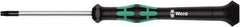 Wera - 5 Torx Driver - 40mm Blade Length, 137mm OAL, Ergonomic Handle - Exact Tool & Supply