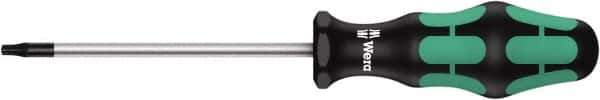 Wera - 7 Tamper Resistant Torx Driver - 60mm Blade Length, 130mm OAL, Ergonomic Handle - Exact Tool & Supply