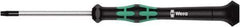 Wera - 10 Torx Driver - 60mm Blade Length, 157mm OAL, Ergonomic Handle - Exact Tool & Supply
