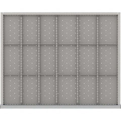 LISTA - 18-Compartment Drawer Divider Layout for 3.15" High Drawers - Exact Tool & Supply