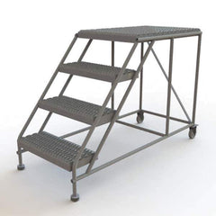 TRI-ARC - Rolling & Wall Mounted Ladders & Platforms Type: Rolling Work Platform Style: Steel Work Platform - Exact Tool & Supply