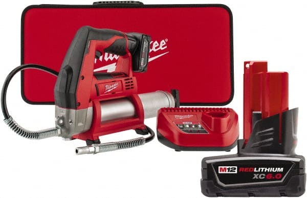 Milwaukee Tool - 8,000 psi Battery-Operated Grease Gun - Exact Tool & Supply