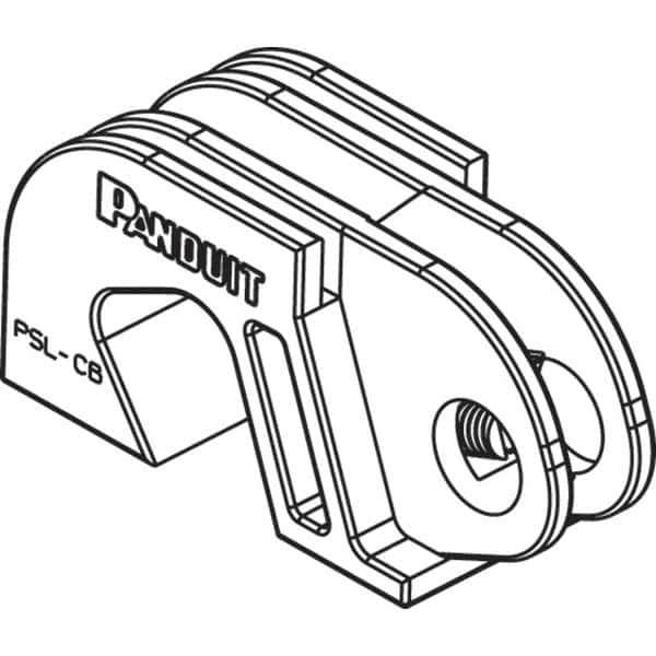 Panduit - Nylon Universal Circuit Breaker Lockout - 11/32 Max Cord Diam, 1 Padlock, 1 Circuit - Exact Tool & Supply
