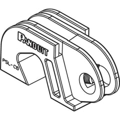 Panduit - Nylon Universal Circuit Breaker Lockout - 11/32 Max Cord Diam, 1 Padlock, 1 Circuit - Exact Tool & Supply
