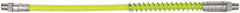 Legacy - 1' Long, 10,000 psi Operating Pressure, Rubber Grease Gun Hose - 1/8 NPT, 10,000 psi Burst Pressure - Exact Tool & Supply