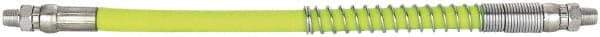 Legacy - 1' Long, 10,000 psi Operating Pressure, Rubber Grease Gun Hose - 3/16 NPT, 10,000 psi Burst Pressure - Exact Tool & Supply