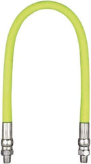 Legacy - 1-1/2' Long, 10,000 psi Operating Pressure, Rubber Grease Gun Hose - 3/16 NPT, 10,000 psi Burst Pressure - Exact Tool & Supply