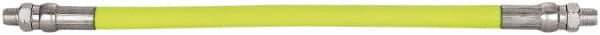 Legacy - 1' Long, 10,000 psi Operating Pressure, Rubber Grease Gun Hose - 3/16 NPT, 10,000 psi Burst Pressure - Exact Tool & Supply