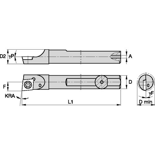 CSBI187255L STEEL SHANK BORING BAR - Exact Tool & Supply