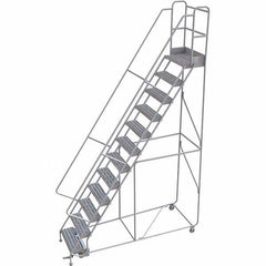 TRI-ARC - Rolling & Wall Mounted Ladders & Platforms Type: Rolling Warehouse Ladder Style: Rolling Safety Ladder - Exact Tool & Supply