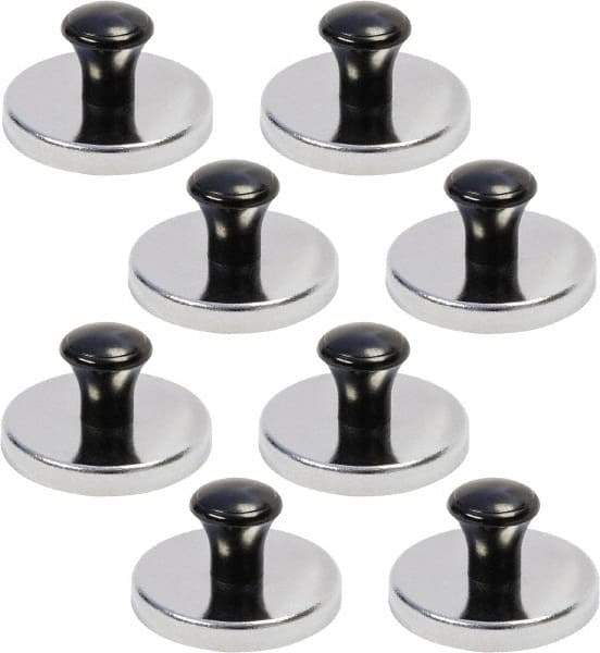 Mag-Mate - 2-1/32" Diam x 2-1/32" Long 1-1/16" Magnet Height, 42 Lb Max Pull Magnetic Print Holder - Round, 1.06" High, 19 Lb Average Magnetic Pull - Exact Tool & Supply