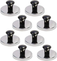 Mag-Mate - 2-1/32" Diam x 2-1/32" Long 1-1/16" Magnet Height, 42 Lb Max Pull Magnetic Print Holder - Round, 1.06" High, 19 Lb Average Magnetic Pull - Exact Tool & Supply