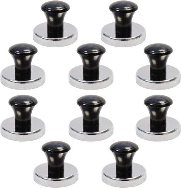Mag-Mate - 1-13/32" Diam x 1-13/32" Long 1-1/32" Magnet Height, 25 Lb Max Pull Magnetic Print Holder - Round, 1.03" High, 11 Lb Average Magnetic Pull - Exact Tool & Supply