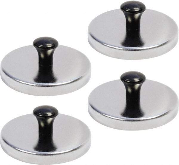 Mag-Mate - 3-3/16" Diam x 3-3/16" Long 1-3/16" Magnet Height, 140 Lb Max Pull Magnetic Print Holder - Round, 1.19" High, 48 Lb Average Magnetic Pull - Exact Tool & Supply