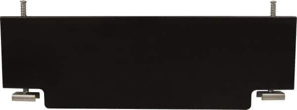 Mag-Mate - 2' Wide x 0.69' High, Stainless Steel Vertical Wind Welding Barricade - Black - Exact Tool & Supply