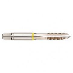 M18x2.5 6H 4-Flute Cobalt Yellow Ring Spiral Point Plug Tap-Bright - Exact Tool & Supply