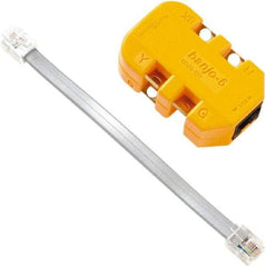 Fluke Networks - Yellow Electrical Test Equipment Modular Adapter - Use with Telephone Test Sets - Exact Tool & Supply