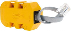 Fluke Networks - Yellow Electrical Test Equipment Modular Adapter - Use with Telephone Test Sets - Exact Tool & Supply