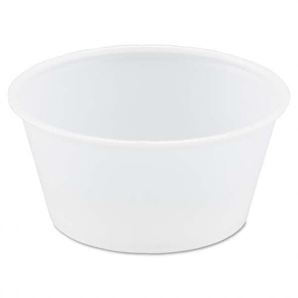DART - Polystyrene Portion Cups, 3.25 oz, Translucent, 250/Bag, 10 Bags/Carton - Exact Tool & Supply
