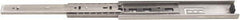 Sugatsune - 18" Slide Length, 18" Travel Length, 304 Stainless Steel Ball Bearing Slide - 100 Lb Capacity at Full Extension, Stainless Finish - Exact Tool & Supply