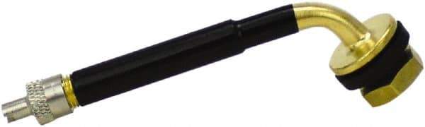 Milton - Clamp-In Tubeless Tire Valve - For Rim Holes 5/8", Rim Holes .453 - Exact Tool & Supply