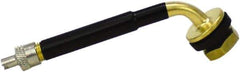 Milton - Clamp-In Tubeless Tire Valve - For Rim Holes 5/8", Rim Holes .453 - Exact Tool & Supply