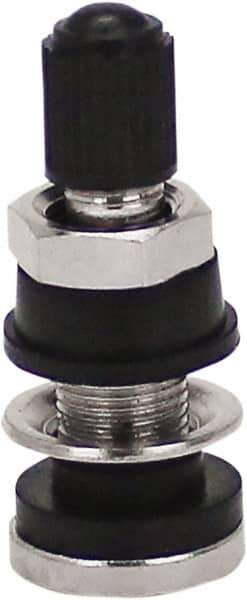 Milton - Clamp-In Tubeless Tire Valve - For Rim Holes 5/8", Rim Holes .453 - Exact Tool & Supply