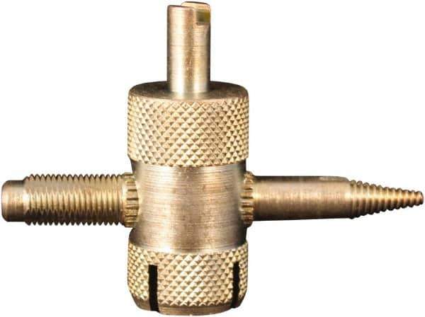 Milton - 4-Way Valve Tool - For Large Bore Tire Valves - Exact Tool & Supply