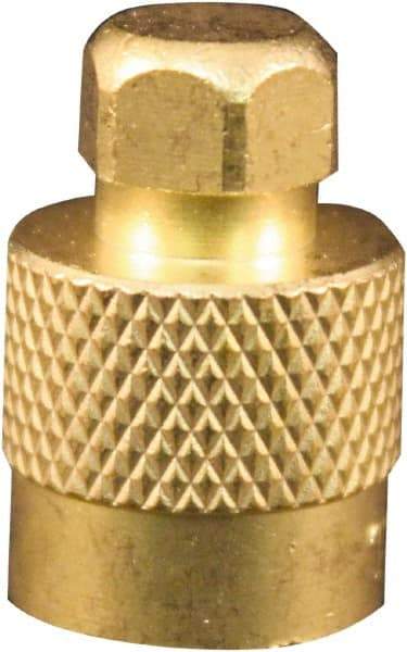 Milton - Screwdriver Type Valve Cap - For Large Bore Tire Valves - Exact Tool & Supply
