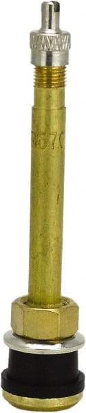 Milton - Clamp-In Tubeless Tire Valve - For Trucks, Buses - Exact Tool & Supply