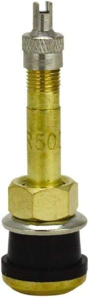 Milton - Clamp-In Tubeless Tire Valve - For Trucks, Buses - Exact Tool & Supply